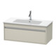 Duravit Waschtischunterschrank Ketho 100x47,5cm, Taupe, 1 Auszug, wandhängend-1