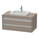Duravit Waschtischunterschrank Ketho 100x55cm, ba m, f Einbauwaschtisch mitt., 2 Schubk.