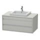 Duravit Waschtischunterschrank Ketho 100x55cm, bg m, f Einbauwaschtisch mitt., 2 Schubk.-1