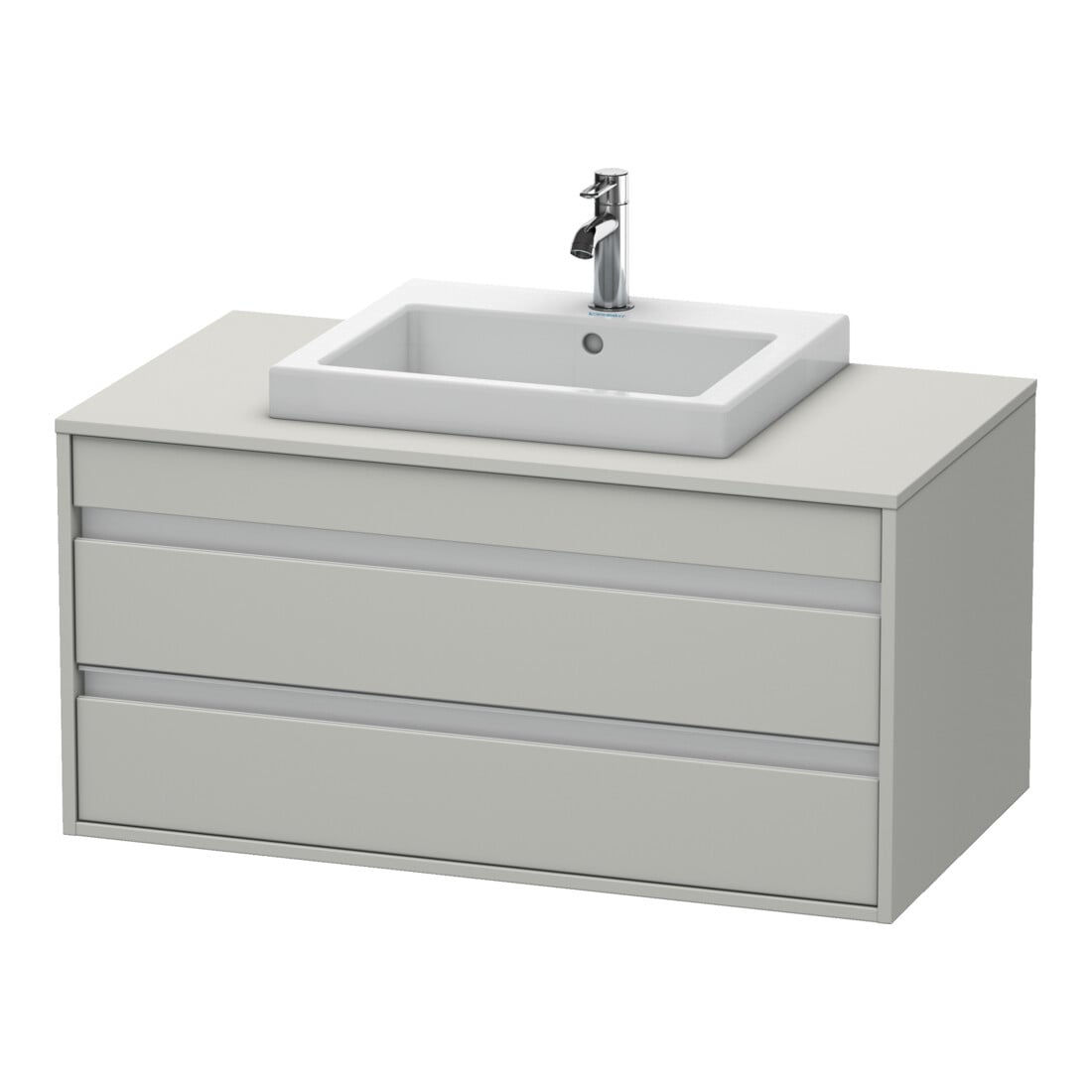 Duravit Waschtischunterschrank Ketho 100x55cm, bg m, f Einbauwaschtisch mitt., 2 Schubk.