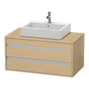 Duravit Waschtischunterschrank Ketho 100x55cm, E N, f AWT mitt., 2 Schubk.