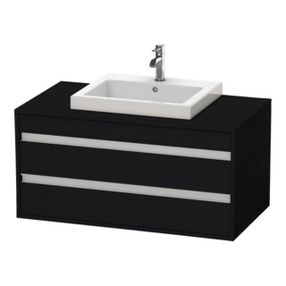 Duravit Waschtischunterschrank Ketho 100x55cm, E sw, f Einbauwaschtisch mitt., 2 Schubk.