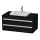Duravit Waschtischunterschrank Ketho 100x55cm, E sw, f Einbauwaschtisch mitt., 2 Schubk.-1