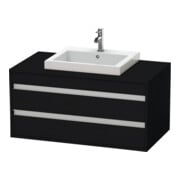 Duravit Waschtischunterschrank Ketho 100x55cm, E sw, f Einbauwaschtisch mitt., 2 Schubk.
