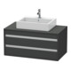 Duravit Waschtischunterschrank Ketho 100x55cm, gr m, f AWT mitt., 2 Schubk.