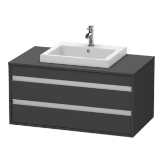 Duravit Waschtischunterschrank Ketho 100x55cm, gr m, f Einbauwaschtisch mitt., 2 Schubk.