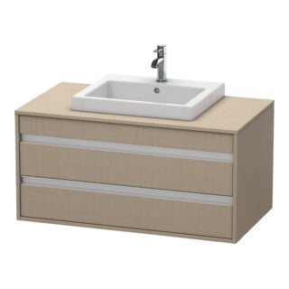 Duravit Waschtischunterschrank Ketho 100x55cm, lei, f Einbauwaschtisch mitt., 2 Schubk.