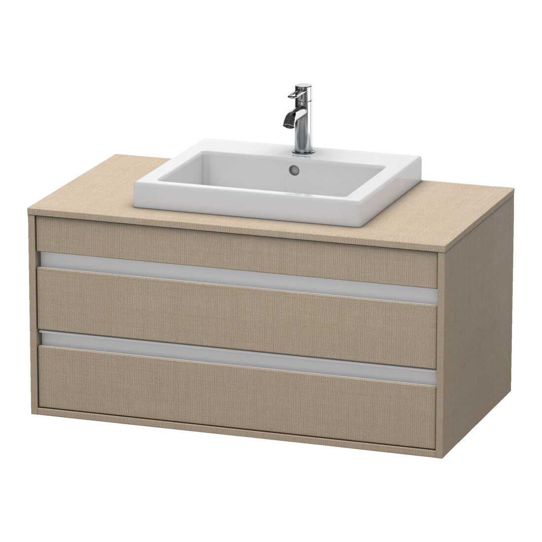 Duravit Waschtischunterschrank Ketho 100x55cm, lei, f Einbauwaschtisch mitt., 2 Schubk.