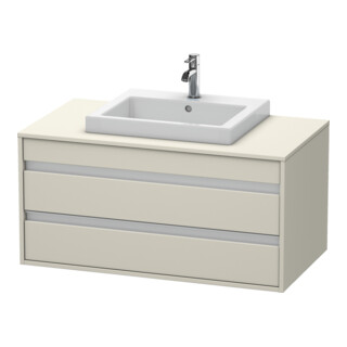 Duravit Waschtischunterschrank Ketho 100x55cm, Tau, f Einbauwaschtisch mitt., 2 Schubk.