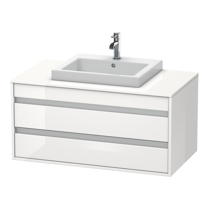 Duravit Waschtischunterschrank Ketho 100x55cm, Tau, f Einbauwaschtisch mitt., 2 Schubk.