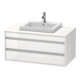 Duravit Waschtischunterschrank Ketho 100x55cm, w g, f Einbauwaschtisch mitt., 2 Schubk.