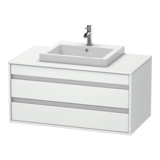 Duravit Waschtischunterschrank Ketho 100x55cm, w ma, f Einbauwaschtisch mitt., 2 Schubk.