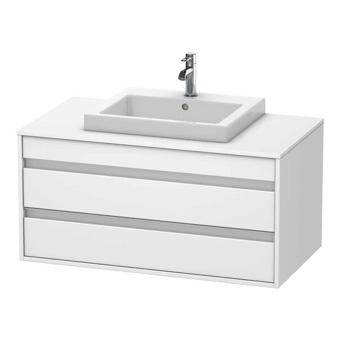 Duravit Waschtischunterschrank Ketho 100x55cm, w ma, f Einbauwaschtisch mitt., 2 Schubk.