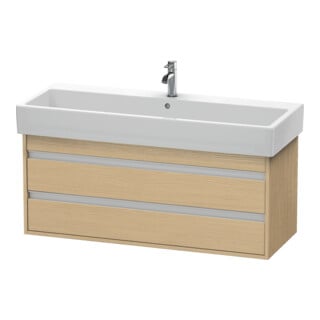 Duravit Waschtischunterschrank Ketho 115x44cm, Ei Nat, 2 Schubk., wandhängend