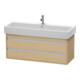 Duravit Waschtischunterschrank Ketho 115x44cm, Ei Nat, 2 Schubk., wandhängend-1