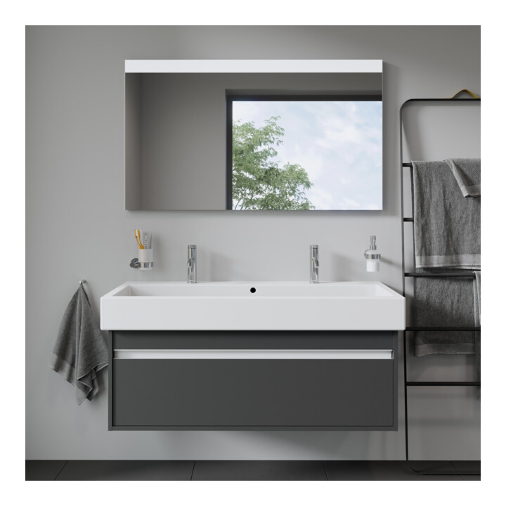 Duravit Waschtischunterschrank Ketho 115x44cm, graph ma, 1 Ausz., wandhängend