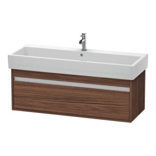Duravit Waschtischunterschrank Ketho 115x44cm, Nussb dkl., 1 Ausz., wandhängend