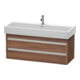 Duravit Waschtischunterschrank Ketho 115x44cm, Nussb Nat, 2 Schubk., wandhängend-1