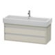 Duravit Waschtischunterschrank Ketho 115x44cm, Tau, 2 Schubk., wandhängend-1