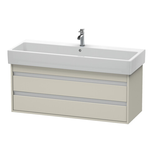 Duravit Waschtischunterschrank Ketho 115x44cm, Tau, 2 Schubk., wandhängend