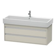 Duravit Waschtischunterschrank Ketho 115x44cm, Tau, 2 Schubk., wandhängend-1