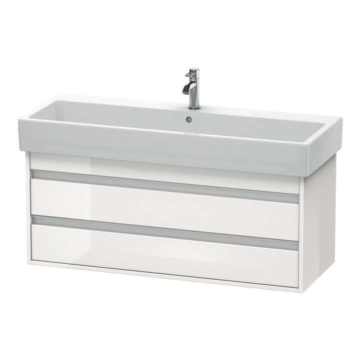 Duravit Waschtischunterschrank Ketho 115x44cm, Tau, 2 Schubk., wandhängend