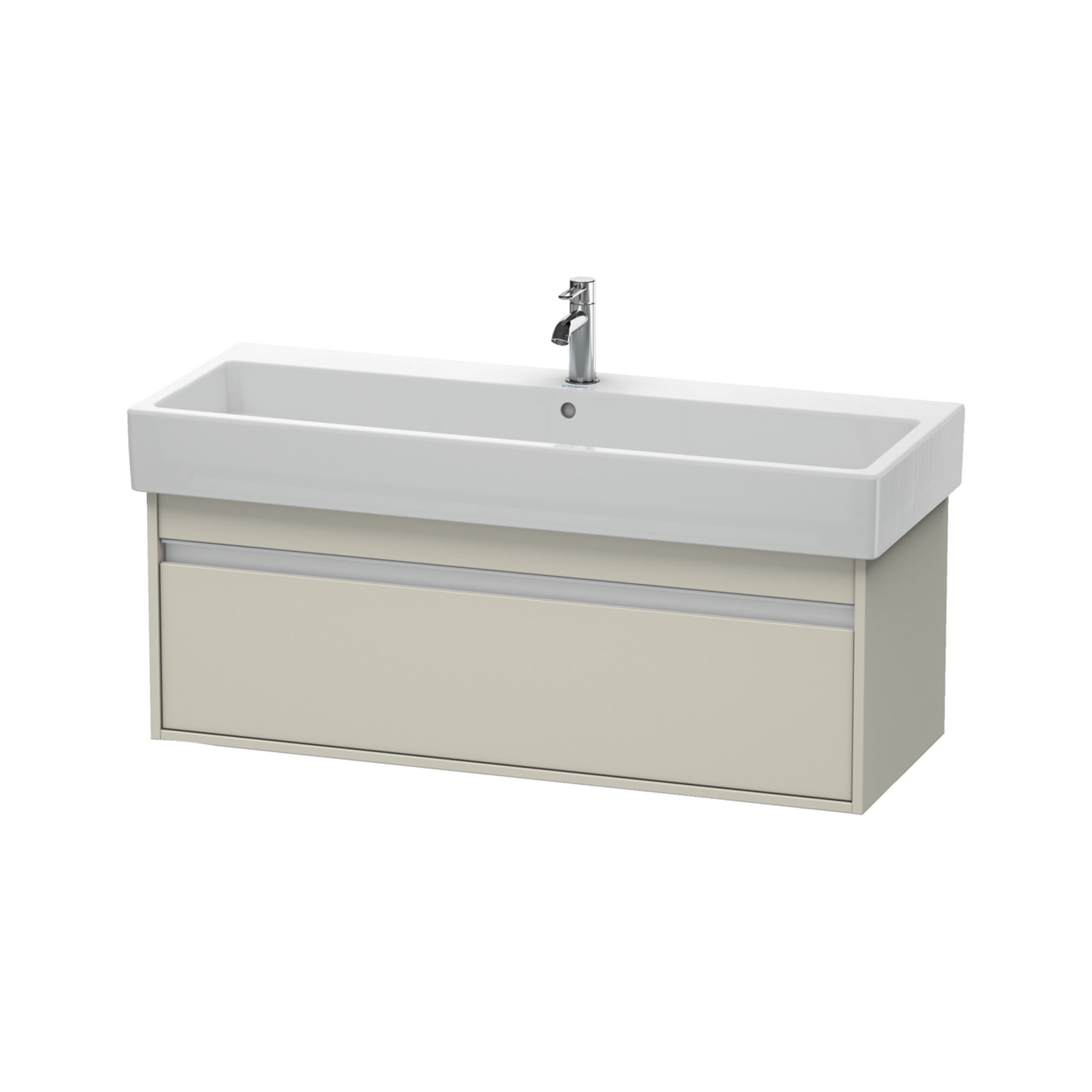 Duravit Waschtischunterschrank Ketho 115x44cm, Taupe, 1 Auszug, wandhängend