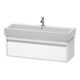 Duravit Waschtischunterschrank Ketho 115x44cm, we matt, 1 Auszug, wandhängend