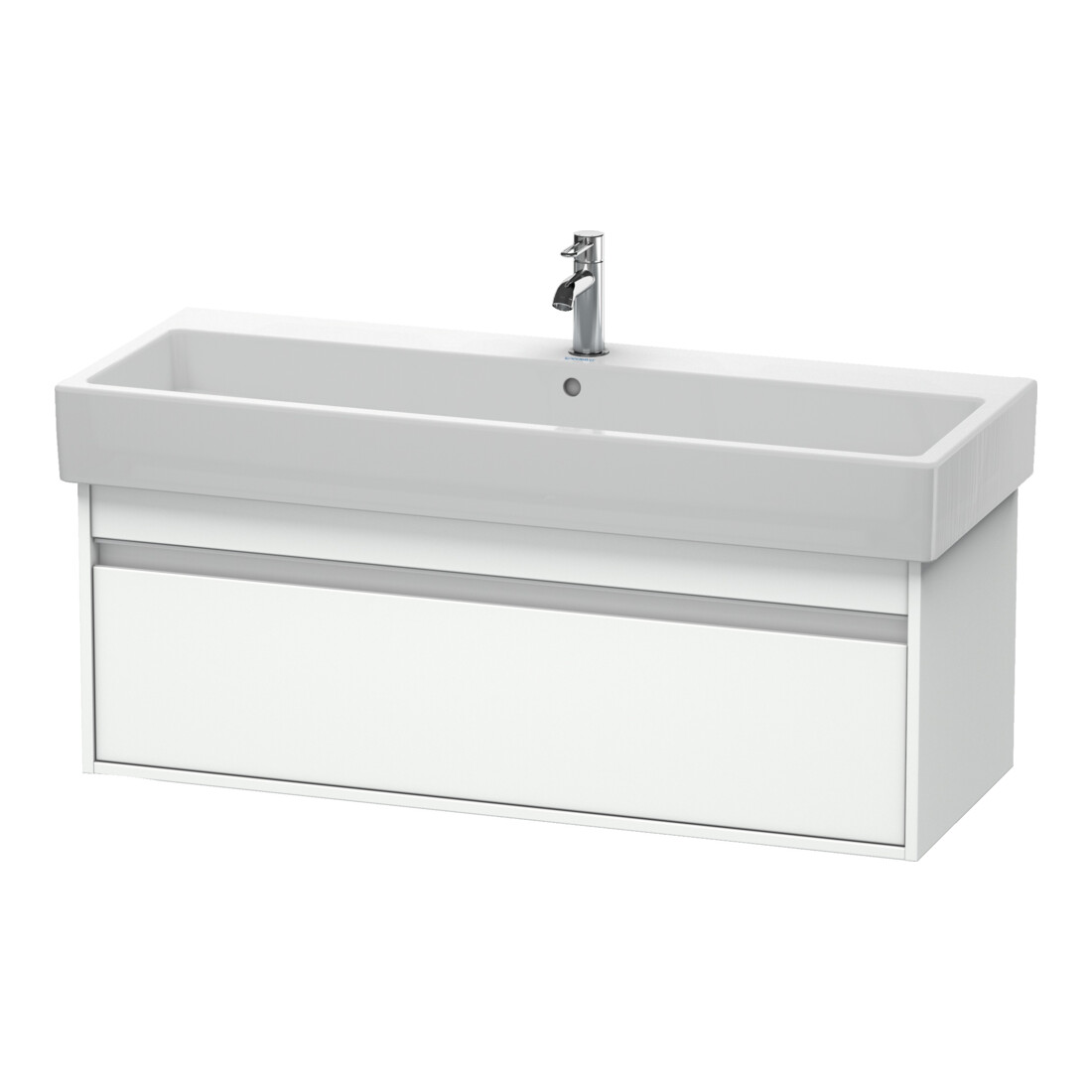 Duravit Waschtischunterschrank Ketho 115x44cm, we matt, 1 Auszug, wandhängend