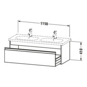 Duravit Waschtischunterschrank Ketho 115x45,5cm, graph m, 1 Ausz., wandhängend-3