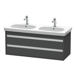 Duravit Waschtischunterschrank Ketho 115x45,5cm, graph ma, 2 Schubk., wandhängend
