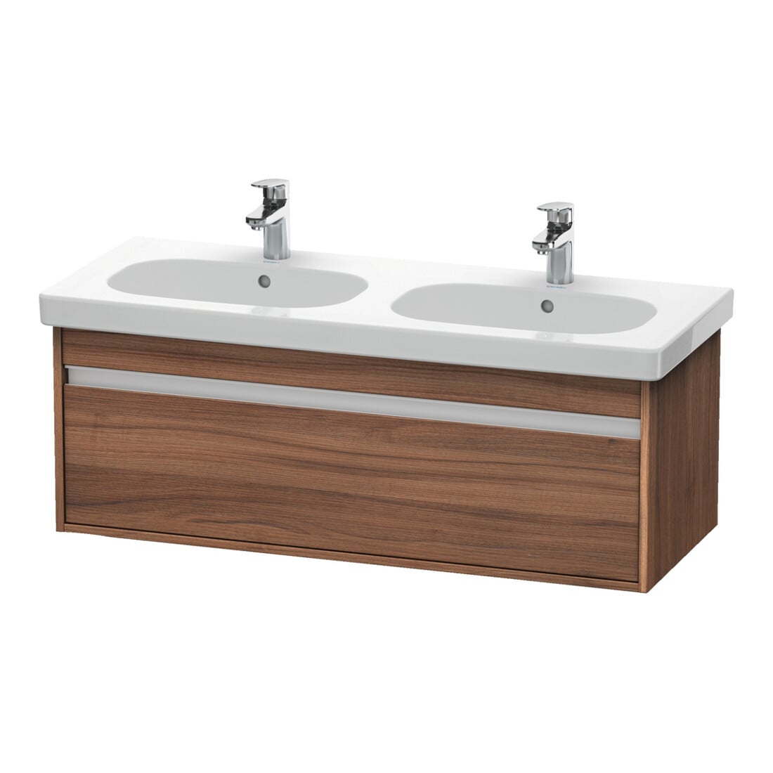 Duravit Waschtischunterschrank Ketho 115x45,5cm, Nussb Nat, 1 Ausz., wandhängend