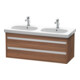 Duravit Waschtischunterschrank Ketho 115x45,5cm, Nussb Nat, 2 Schubk., wandhängend-1