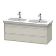 Duravit Waschtischunterschrank Ketho 115x45,5cm, Tau, 2 Schubk., wandhängend-1