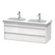 Duravit Waschtischunterschrank Ketho 115x45,5cm, we hgl, 2 Schubk., wandhängend