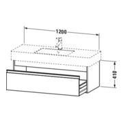 Duravit Waschtischunterschrank Ketho 120x45,5cm, bas. ma, 1 Ausz., wandhängend-4
