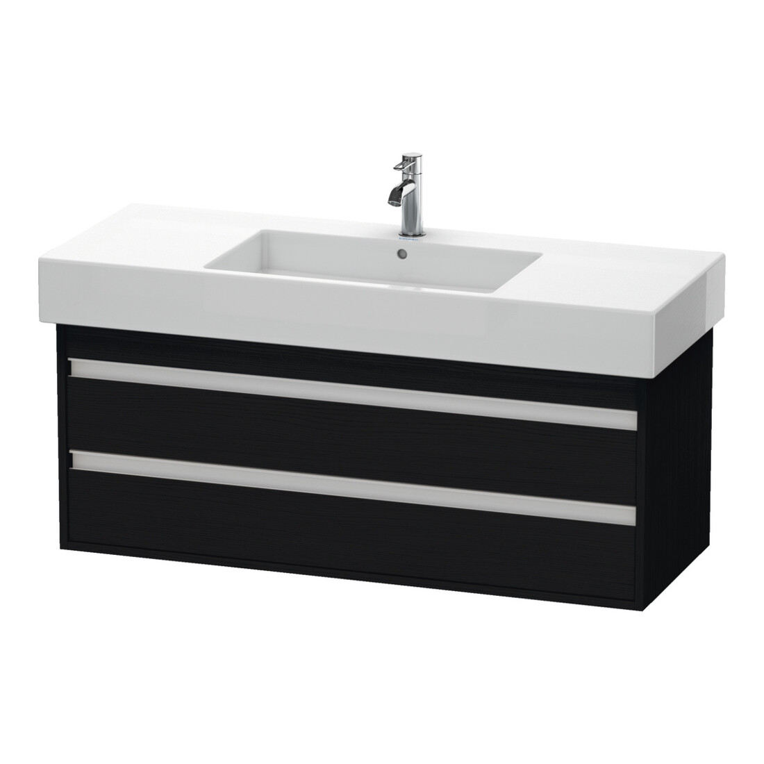 Duravit Waschtischunterschrank Ketho 120x45,5cm, Ei sw, 2 Schubk., wandhängend