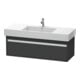Duravit Waschtischunterschrank Ketho 120x45,5cm, graph ma, 1 Ausz., wandhängend-1