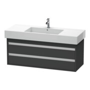 Duravit Waschtischunterschrank Ketho 120x45,5cm, graph ma, 2 Schubk., wandhängend
