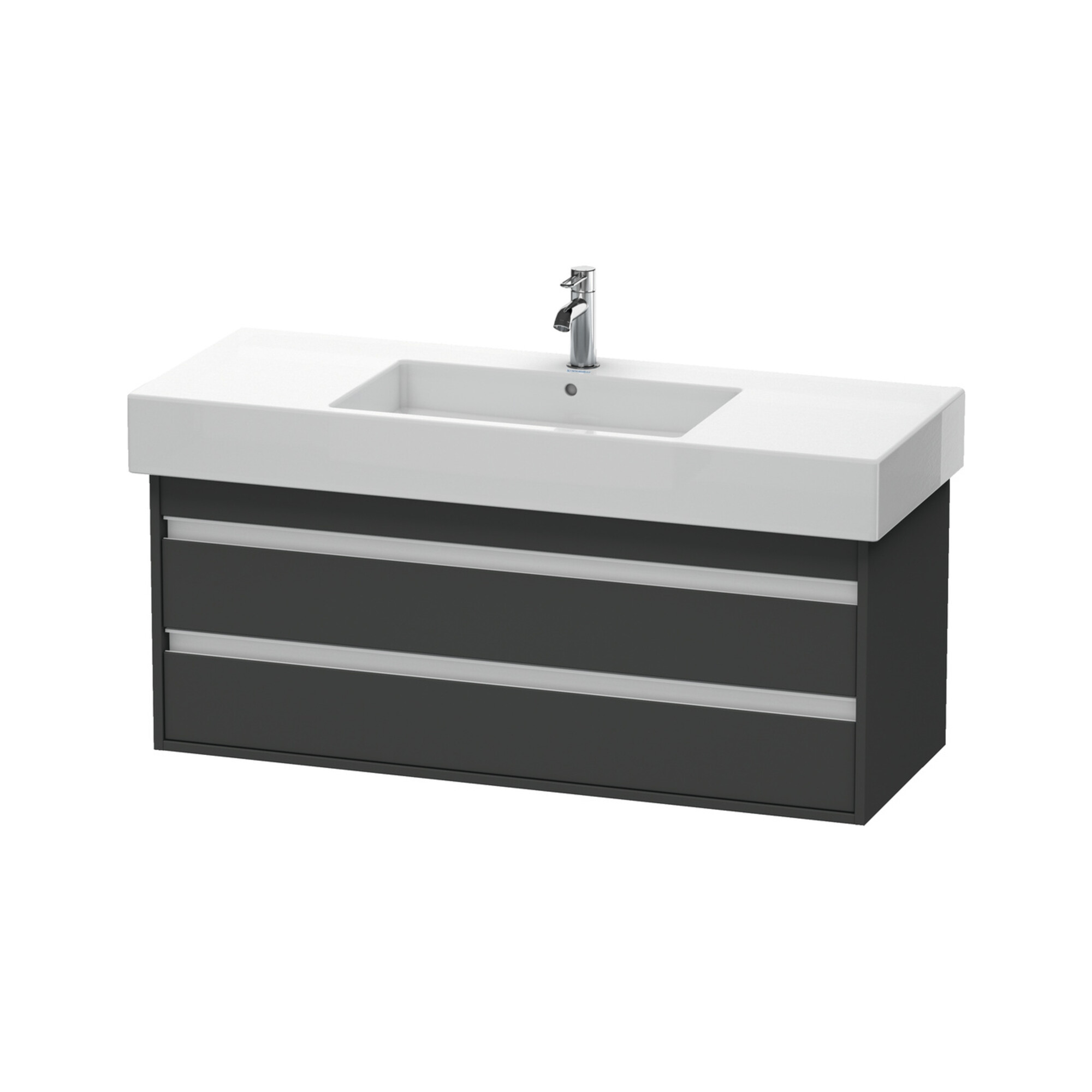 Duravit Waschtischunterschrank Ketho 120x45,5cm, graph ma, 2 Schubk., wandhängend