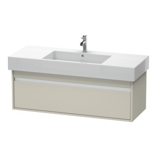 Duravit Waschtischunterschrank Ketho 120x45,5cm, Taupe, 1 Auszug, wandhängend