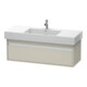 Duravit Waschtischunterschrank Ketho 120x45,5cm, Taupe, 1 Auszug, wandhängend-1