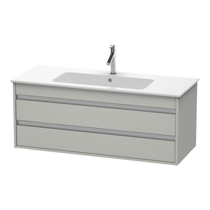 Duravit Waschtischunterschrank Ketho 120x47,5cm, betongr ma, 2 Schubk., wandhängend