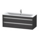 Duravit Waschtischunterschrank Ketho 120x47,5cm, graph ma, 2 Schubk., wandhängend