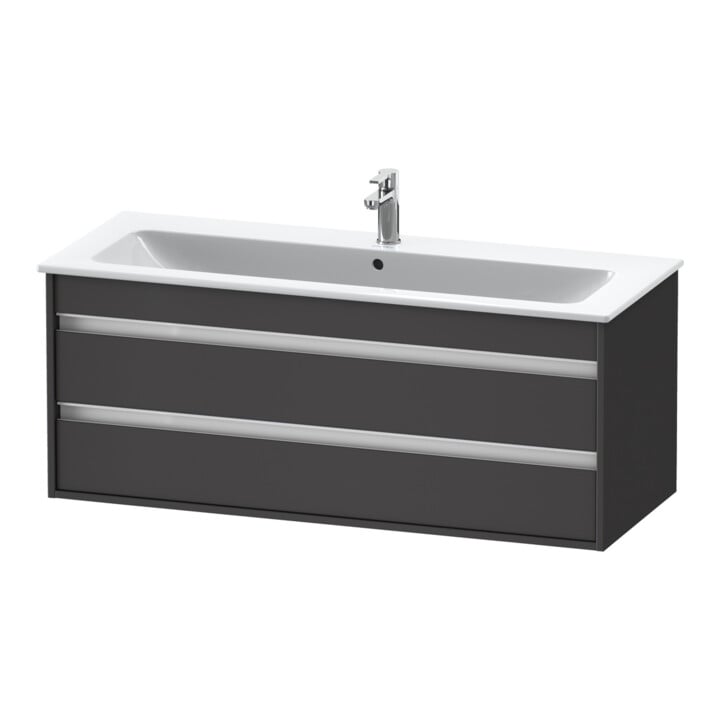 Duravit Waschtischunterschrank Ketho 120x47,5cm, graph ma, 2 Schubk., wandhängend