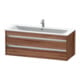 Duravit Waschtischunterschrank Ketho 120x47,5cm, Nussb Nat, 2 Schubk., wandhängend-3