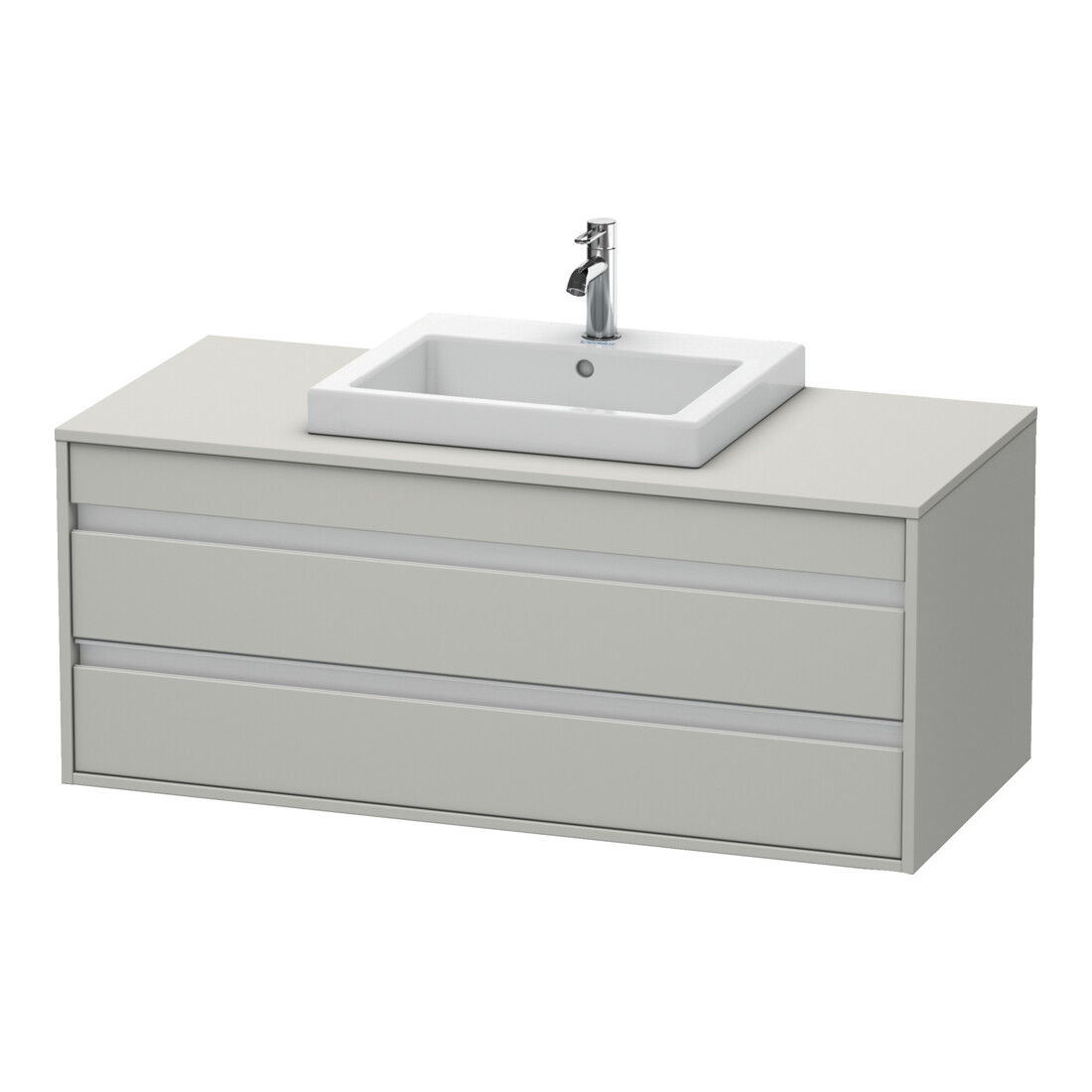 Duravit Waschtischunterschrank Ketho 120x55cm, bg m, f Einbauwaschtisch mitt., 2 Schubk.