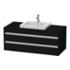 Duravit Waschtischunterschrank Ketho 120x55cm, E sw, f Einbauwaschtisch mitt., 2 Schubk.-1