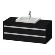 Duravit Waschtischunterschrank Ketho 120x55cm, E sw, f Einbauwaschtisch mitt., 2 Schubk.