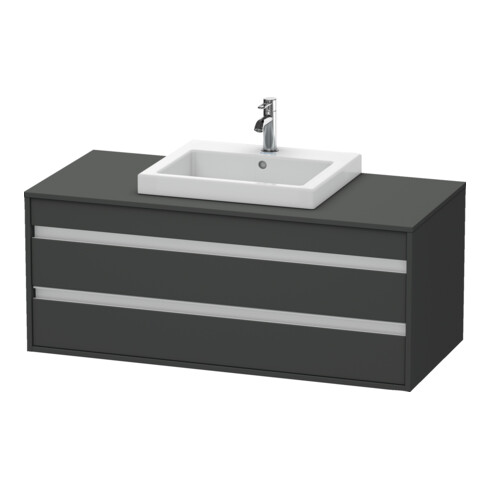 Duravit Waschtischunterschrank Ketho 120x55cm, gr m, f Einbauwaschtisch mitt., 2 Schubk.